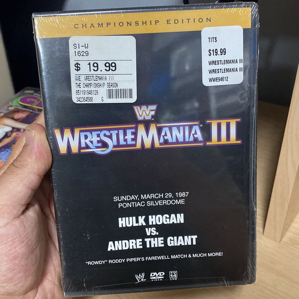 WWE -WWF WrestleMania III 3 Championship Edition (DVD,2007) BRAND NEW hulk hogan
