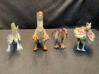 Vintage Jurassic Park Custom Lot Of Four Assorted Dinosaur Toys .39 .18 .11 .42