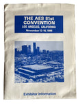 The AES 81st Convention Los Angeles Exhibitor Info Pack Vintage Paperwork Music