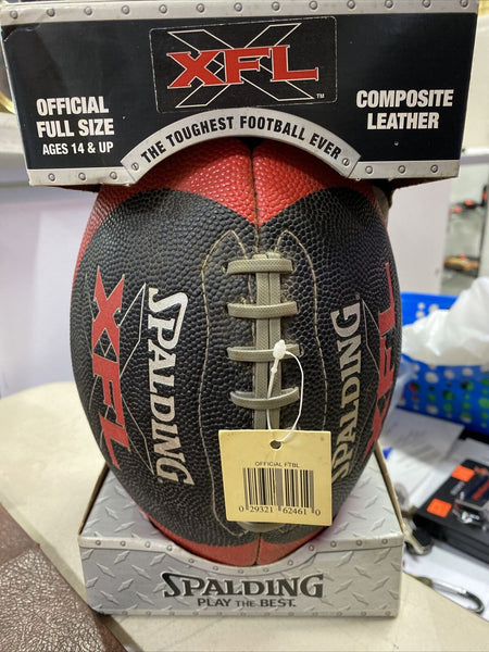 Spalding XFL Official Full Size Composite Leather Football New