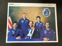 Vint NASA STS 43 Front Orbits 1-80 Mission Chart Dec 1990 Lot W/ Stickers & Pic