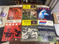 Vintage AFL Raiders 1968 69 70 (qty 6) game magazines PRO! Pictorial