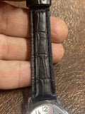 Vintage USA OLYMPICS chrome finish w leather strap all orignal