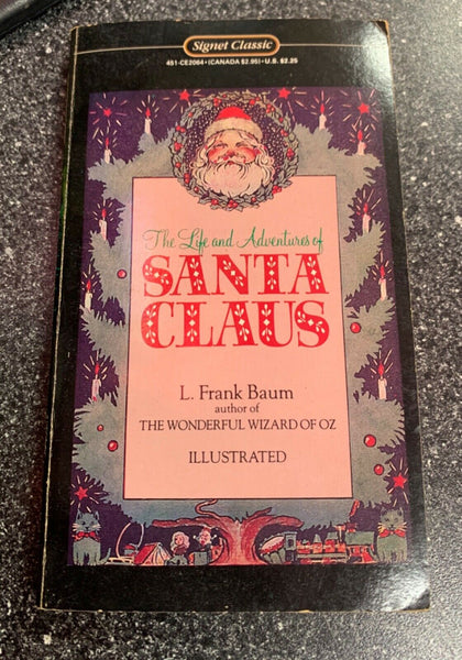 VINTAGE PAPERBACK BOOK "THE LIFE AND ADVENTURES OF SANTA CLAUS" by L. FRANK BAUM