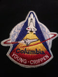 RARE 1981 STS 1 First Launch Space Shuttle Columbia Young Crippen Patch