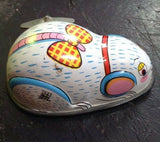 Vintage 1950's Tin Litho Wind Up Toy Mouse Hiro Japan