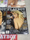 Vintage 1990s Playboys Magazines lot of 8 (all with centerfolds)