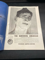 Vtg Sept 1937 Scribners Magazine W Poster & Subscrption Order Blank
