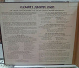 Mozart Masonic Music Indiana University Freemasonry ULTRA-RARE! 2-LP Set