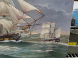 Rare William Frederick Mitchell Naval / Merchant ship LITHO on CANVASS