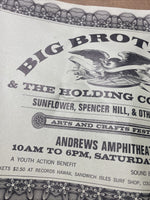 Vintage Big Brother & The Holding Company Concert Poster 70’ Hawaii