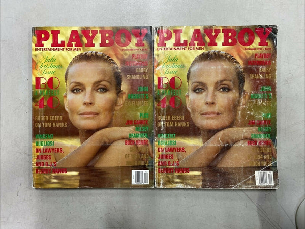 TWO Bo Derek Playboy Magazines - December, 1994 Back Issue