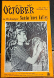 Vintage 1967 "October In The Beautiful Santa Ynez Valley" Vol. 3 No. 7 Booklet