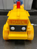Vintage Marx Windup Yellow Plastic Caterpillar Tractor Shoots