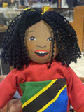 UNICEF Kids rag doll MOZA TANZANIA African American Vintage United Nations