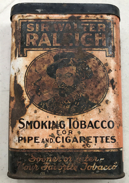 Vintage Sir Walter Raleigh "Smoking Tobacco for Pipe and Cigarettes"