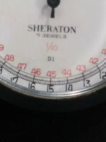 Swiss Made Sheraton 7 Jewels 1/10 D1 Mechanical Vintage Wind Up Stopwatch 60 sec