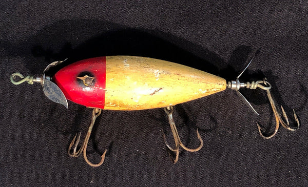 Vintage South Bend Bass-Oreno Fishing Lure Large Wooden 4 Inch Jerkbait
