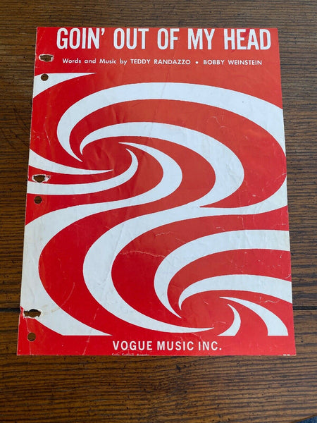 Vtg Piano Sheet Music GOIN' OUT OF MY HEAD 1964 ORIGINAL Vogue Music Sheet
