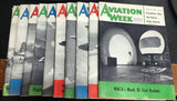 Vintage 1956 Aviation Week Magazines - Condition Varies (qty 10)