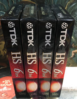 TDK HS 6 hrs Sealed VHS Collection