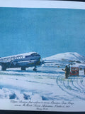 Vintage Pan Am John T McCoy Menu Clipper AM OPERATION DEEP FREEZE ANTARCTICA