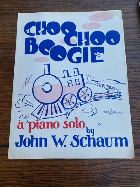 Vintage Sheet Music Choo Choo Boogie by John Schaum A Piano Solo - Collectible