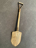 VINTAGE CUTE MINIATURE Metal And Wood Tools ANTIQUE Lawn Mower And Shovel Set