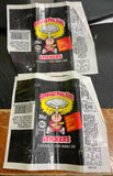 Vintage 1986 Garbage Pail Kids OS US 5th Series Wax Pack Wrapper