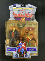 Video Game Super Stars Darkstalkers 3 Action Figure Set Demitri & Lilith & Bats