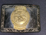 Vintage NRA National Rifle Association Belt Buckle Life Member Eagle