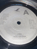 Dean Friedman ‎– Lydia Vinyl Vtg 7" Single UK Lifesong LS 403 1978  EX grade