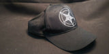 Satanic Occult Church of Satan Pentagram Hat with Embroidered Logo