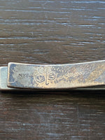 Vintage Stuart NYE Sterling Silver Hand Wrought 1 1/2" Money or Tie Clip Bar