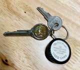 Vintage Chevrolet, Briggs & Stratton Gas Key, Endres Motor Key Chain, Lancaster