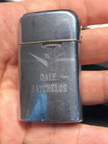 VTG RONSOM USA 1960s Silver Lighter “President Lompoc Optimist Club”