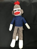 Sock Monkey 20 Inches Tall Stuffed Animal Lovey Plush SSM