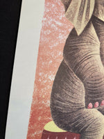 Vintage 1958 Penn Prints New York Elephant And Mouse At Birthday Party Adorable