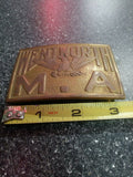 Wentworth Military Academy Brass Belt Buckle Vintage