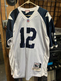 Throwback Mitchell & Ness Roger Staubach #12 Jersey