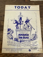 VTG RANDY SPARKS Sheet Music 1960'S MOVIE Advance To The Rear  GLENN FORD