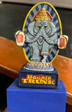 THE DUDE'S "Double Trunk" Elephant Beer Tap Handle Bar Mancave RARE