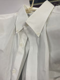 Vtg. Geoffrey Beene Collar Solid White Dress Shirt Mens xl 17 34/35