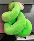 Vintage 1983 Amtoy Green Coiled Rattle Snake American Greetings Plush Toy