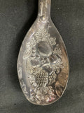 Vintage Sheffield England Silver Plated Fruit Embossed Serving Spoon