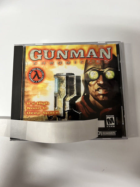 Gunman Chronicles PC Video Game 2000 Mature CD Key Sierra Half Life Shooter