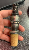Vintage Metal Chess Piece Wine Stopper Cork