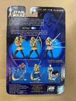 STAR WARS KIT FISTO Attack of the Clones Action Figure Jedi Master 2002