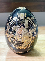 Vintage Roman Scene (Story-Telling) Chinese Satsuma Collectible Porcelain Egg