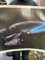 Star Trek Enterprise Poster 1976 20.5x16 Paramount Pictures Corp Vintage